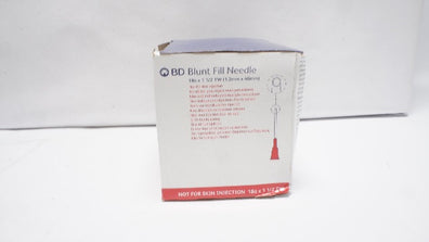 BD 305180 Blunt Fill Ndle 18G x 1 1/2inch - Box of 100